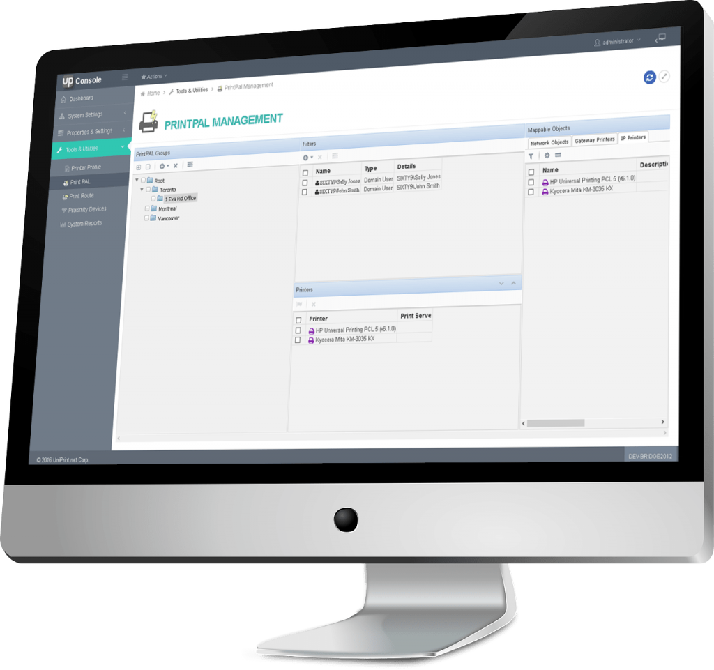 UniPrint Infinity Console simplify print management