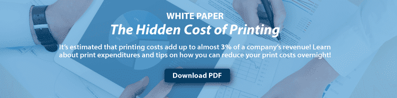 white paper hidden cost of printing