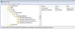 Acrobat Reader X Protected Mode on startup